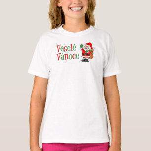 T-shirt Vesele Vanoce Tchèque Noël Père Noël