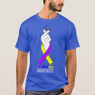 T-shirt Vessie Cancer Sensibilisation Kpop Doigt-Coeur Cad