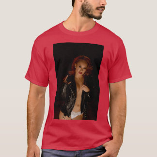T-shirt Veste en cuir
