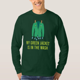 T-shirt Veste verte dans le lave Funny Master Golf