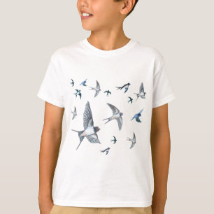 T-shirt Vestige d'oiseaux avageurs volants