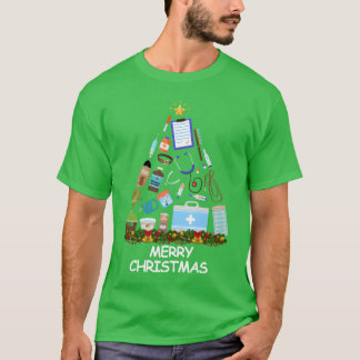 T-shirt Vet Christmasree Joyeux Noël drôle