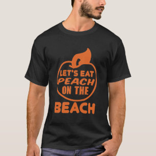 T-shirt vetarian peach saying