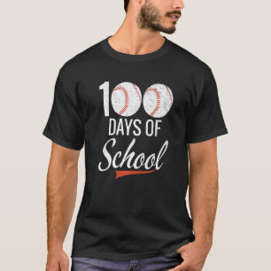 T-shirt Vêtements 100 jours d'école Maillot de baseball 10