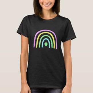 T-shirt Vêtements à quatre feuilles vertes Rainbow St Patr