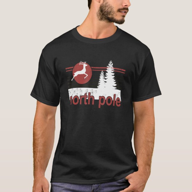 T-shirt Vêtements à rayures du pôle Nord (Devant)