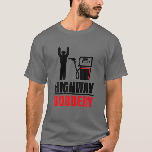 T-shirt Vêtements amusants pour vol routier (Devant)