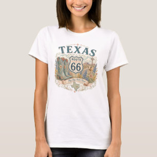 T-shirt Vêtements Boots Route Mère Vintage Rétro Texas