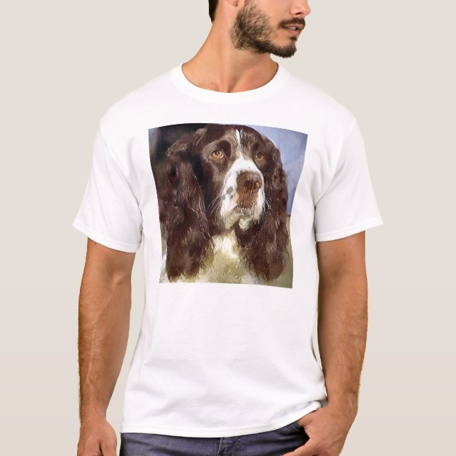 T-shirt Vêtements cadeau d'art espagnol Springer anglais (Devant)