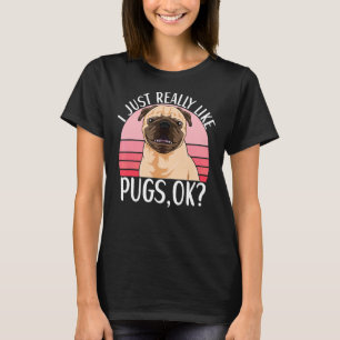 T-shirt Vêtements de chien carlin pour propriétaire de Car