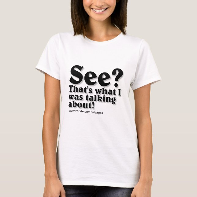 T-shirt Vêtements de devis amusants (Devant)