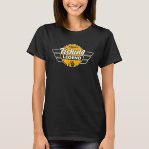 T-shirt Vêtements de grande légende de pêche à l'aimant Pê