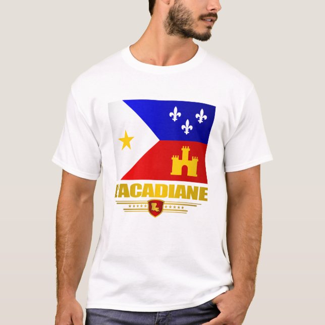 T-shirt Vêtements de la fierté acadienne (Devant)