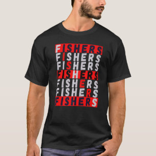 T-shirt Vêtements de pêche pour hommes pêcheurs drapeau am