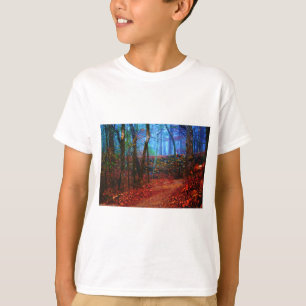 T-shirt Vêtements de peinture à l'huile de forêt de feu et