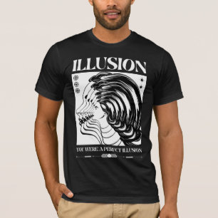 T-shirt Vêtements de rue au visage d'écho d'illusion surré