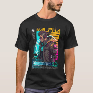 T-shirt Vêtements de rue Cyberpunk Urbain Neotriad   Futur