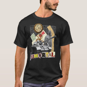T-shirt Vêtements de rue Immortel Vintage Collage coloré U