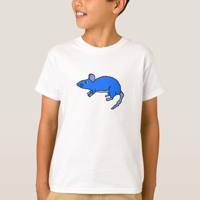 T-shirt Vêtements de souris bleu (Devant)