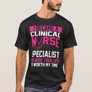 T-shirt Vêtements de spécialiste en soins infirmiers clini