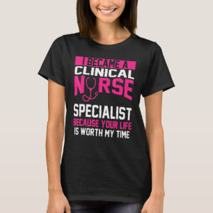T-shirt Vêtements de spécialiste en soins infirmiers clini