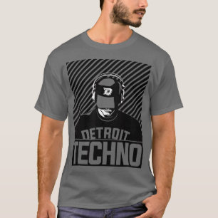 T-shirt Vêtements de style ville de Detroit - Techno de De