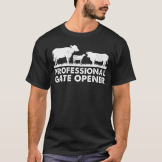 T-shirt Vêtements de vache à ouverture de porte profession