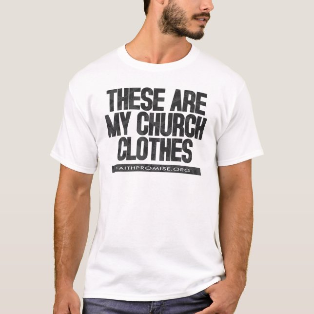 T-shirt Vêtements d'église (Devant)
