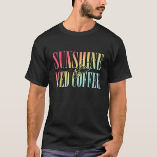 T-shirt Vêtements D'Été Sunshine Et Café Glacé