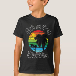 T-shirt Vêtements en Langue des Signes Asl Plage Sensibili