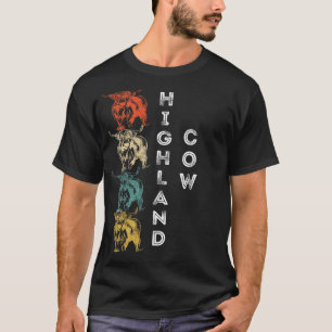 T-shirt Vêtements en poil laineux de vache Highland écossa