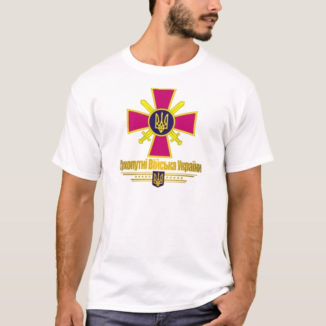 T-shirt Vêtements "Forces terrestres ukrainiennes" (Devant)
