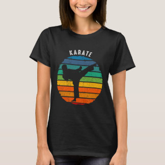 T-shirt Vêtements karaté vintages - Karate coucher de sole
