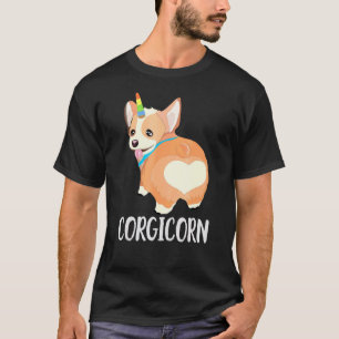 T-shirt Vêtements Licorne Mignon Corgi Corgicorn