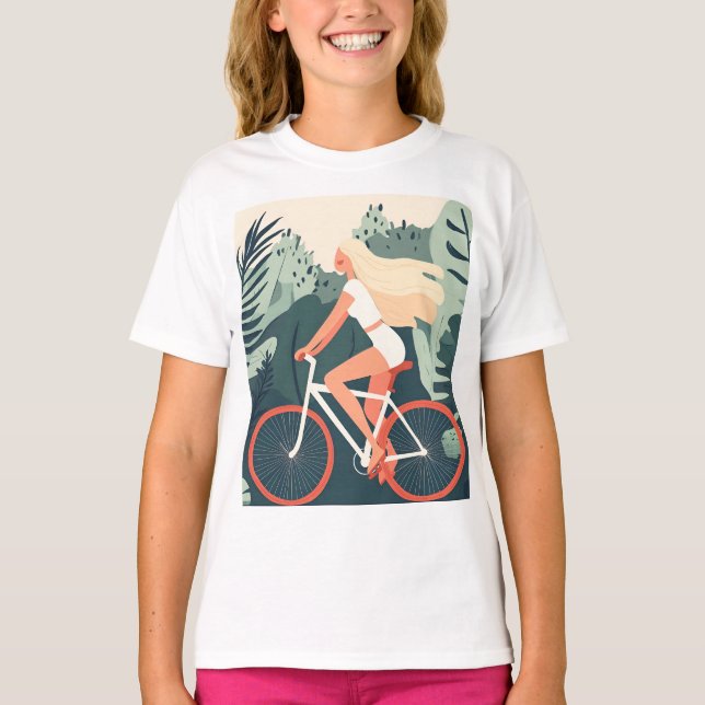 T-shirt vêtements mode pour filles pour filles (Devant)