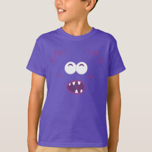 T-shirt Vêtements pour enfants à visage pourpre de monstre