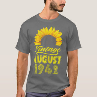 T-shirt Vêtements pour femmes tournesol Vintage août 1942