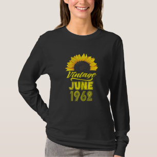 T-shirt Vêtements pour femmes tournesol Vintage juin 1962