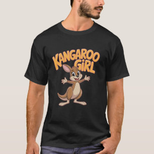 T-shirt Vêtements pour filles enfants Kangaroo Girl Jeunes