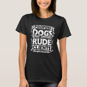 T-shirt Vêtements pour toiletteurs de chiens Toilettage de