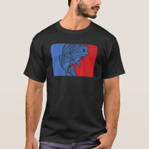 T-shirt Vêtements Rétro Poisson Tilapia Pêche en Eau Douce