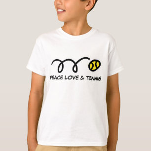 T-shirt Vêtements sportifs pour enfants Peace love & te
