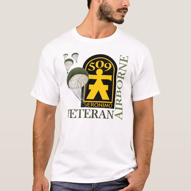 T-shirt Vétéran aéroporté - 509th PIR (Devant)