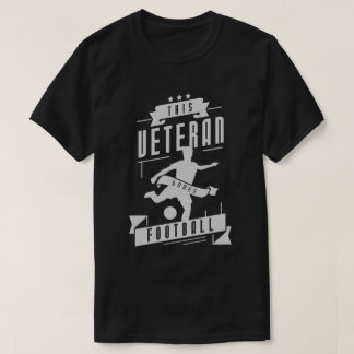 T-shirt Vétéran aime le football