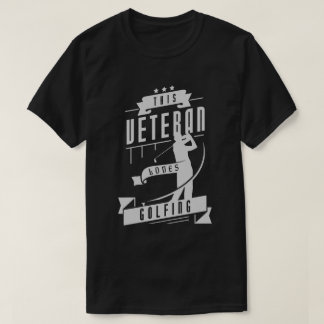 T-shirt Vétéran aime le golf