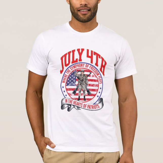 T-shirt vétéran américain (Devant)