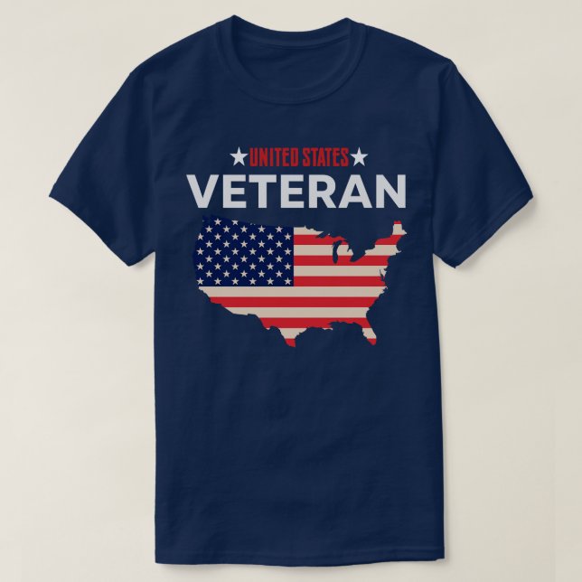 T-shirt VÉTÉRAN américain (Design devant)
