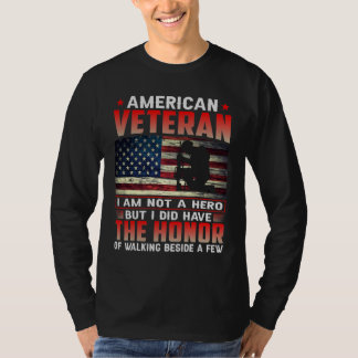 T-shirt Vétéran Américain J'Ai Eu L'Honneur De Marcher
