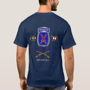 T-shirt Vétéran de la 10e division de montagne en Irak et
