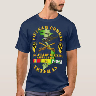 T-shirt Vétéran de la cavalerie de combat du Vietnam avec 